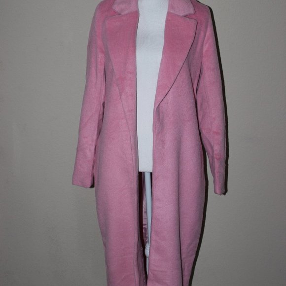 Pink long line Coat - Picture 3 of 7